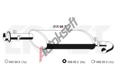 ERNST Stedn tlumi vfuku ERN 515047, 515047