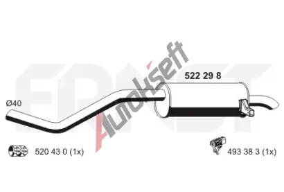 ERNST Zadn tlumi vfuku ERN 522298, 522298