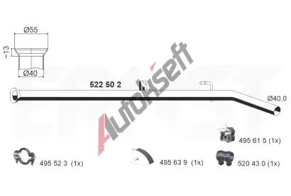 ERNST V�fukov� trubka ERN 522502, 522502