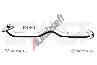 ERNST Vfukov trubka ERN 540445, 540445
