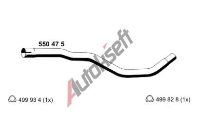 ERNST Výfuková trubka ERN 550475, 550475 ERNST Výfuková trubka ERN 550475, 550475