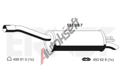 ERNST Zadn tlumi vfuku ERN 551007, 551007