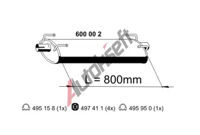 ERNST Stedn tlumi vfuku ERN 600002, 600002