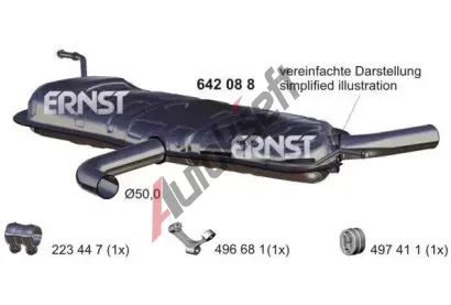 ERNST Zadn tlumi vfuku ERN 642088, 642088
