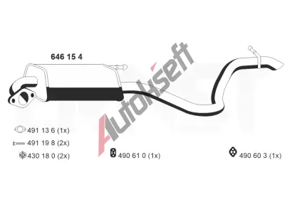 ERNST Zadn� tlumi� v�fuku ERN 646154, 646154