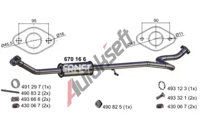ERNST St�edn� tlumi� v�fuku ERN 670166, 670166