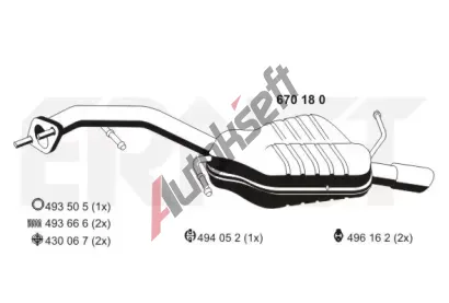 ERNST Zadn tlumi vfuku ERN 670180, 670180