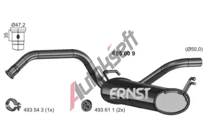ERNST Zadn tlumi vfuku ERN 685009, 685009
