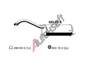 ERNST Zadn� tlumi� v�fuku ERN 695039, 695039