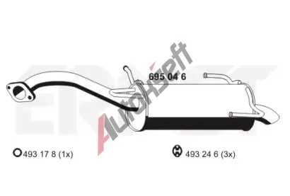 ERNST Zadn tlumi vfuku ERN 695046, 695046