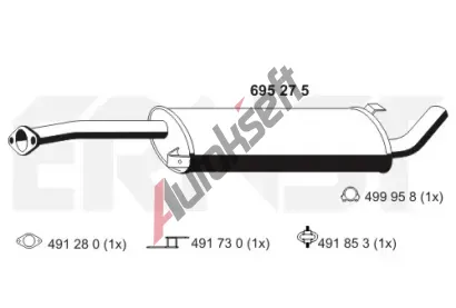 ERNST St�edn� tlumi� v�fuku ERN 695275, 695275