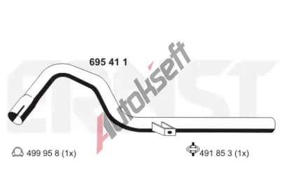 ERNST V�fukov� trubka ERN 695411, 695411