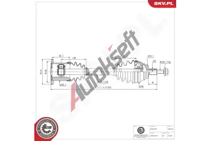ESEN SKV Hnac hdel ESN 40SKV016, 40SKV016