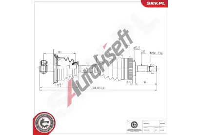 ESEN SKV Hnac hdel ESN 40SKV095, 40SKV095