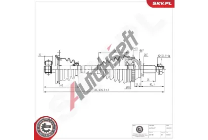 ESEN SKV Hnac hdel ESN 40SKV253, 40SKV253