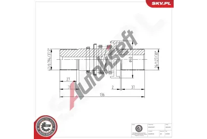 ESEN SKV Hdel diferencilu ESN 40SKV902, 40SKV902