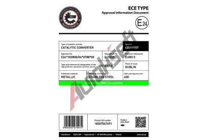 ESEN SKV Katalyzátor ESN 62SKV157, 62SKV157 ESEN SKV Katalyzátor ESN 62SKV157, 62SKV157