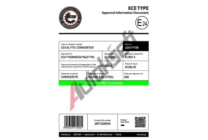 ESEN SKV Katalyzátor ESN 62SKV158, 62SKV158 ESEN SKV Katalyzátor ESN 62SKV158, 62SKV158