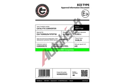 ESEN SKV Katalyzátor ESN 62SKV160, 62SKV160 ESEN SKV Katalyzátor ESN 62SKV160, 62SKV160