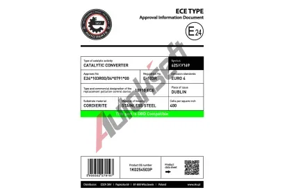 ESEN SKV Katalyz�tor ESN 62SKV169, 62SKV169