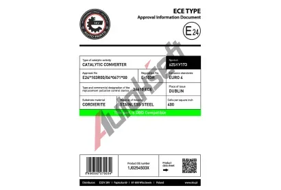 ESEN SKV Katalyzátor ESN 62SKV173, 62SKV173 ESEN SKV Katalyzátor ESN 62SKV173, 62SKV173