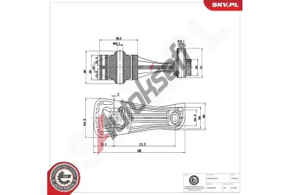 ESEN SKV Zavěšení motoru ESN 75SKV051, 75SKV051 ESEN SKV Zavěšení motoru ESN 75SKV051, 75SKV051