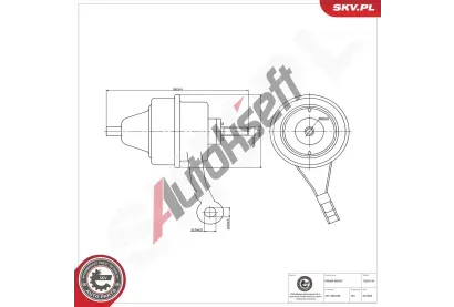 ESEN SKV Zav�en� motoru ESN 75SKV124, 75SKV124
