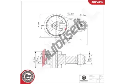 ESEN SKV Zav�en� motoru ESN 75SKV137, 75SKV137