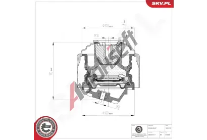 ESEN SKV Zav�en� motoru ESN 75SKV139, 75SKV139