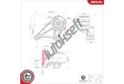 ESEN SKV Zav�en� motoru ESN 75SKV145, 75SKV145