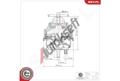 ESEN SKV Zavěšení motoru ESN 75SKV147, 75SKV147 ESEN SKV Zavěšení motoru ESN 75SKV147, 75SKV147