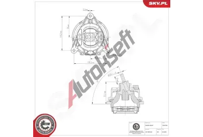 ESEN SKV Zavěšení motoru ESN 75SKV206, 75SKV206 ESEN SKV Zavěšení motoru ESN 75SKV206, 75SKV206