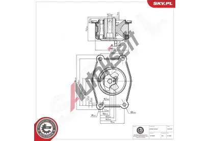 ESEN SKV Zav�en� motoru ESN 75SKV207, 75SKV207