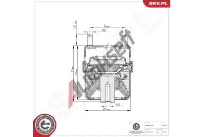 ESEN SKV Zavěšení motoru ESN 75SKV213, 75SKV213 ESEN SKV Zavěšení motoru ESN 75SKV213, 75SKV213