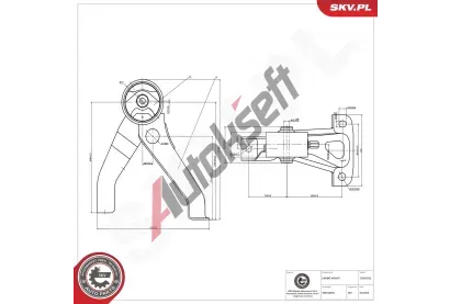 ESEN SKV Zavěšení motoru ESN 75SKV225, 75SKV225 ESEN SKV Zavěšení motoru ESN 75SKV225, 75SKV225