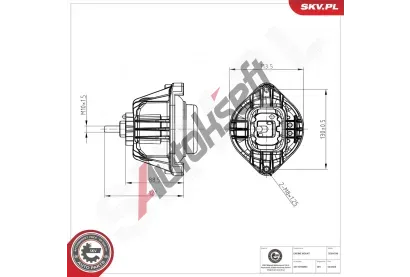 ESEN SKV Zavěšení motoru ESN 75SKV246, 75SKV246 ESEN SKV Zavěšení motoru ESN 75SKV246, 75SKV246