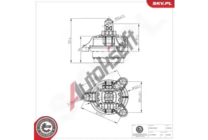 ESEN SKV Zav�en� motoru ESN 75SKV250, 75SKV250