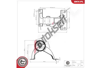 ESEN SKV Zavěšení motoru ESN 75SKV273, 75SKV273 ESEN SKV Zavěšení motoru ESN 75SKV273, 75SKV273