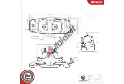 ESEN SKV Zavěšení motoru ESN 75SKV280, 75SKV280 ESEN SKV Zavěšení motoru ESN 75SKV280, 75SKV280