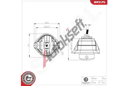 ESEN SKV Zavěšení motoru ESN 75SKV286, 75SKV286 ESEN SKV Zavěšení motoru ESN 75SKV286, 75SKV286