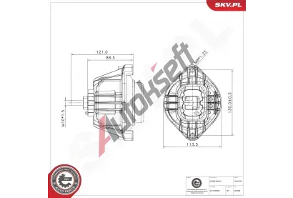 ESEN SKV Zavěšení motoru ESN 75SKV290, 75SKV290 ESEN SKV Zavěšení motoru ESN 75SKV290, 75SKV290