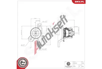 ESEN SKV Zavěšení motoru ESN 75SKV294, 75SKV294 ESEN SKV Zavěšení motoru ESN 75SKV294, 75SKV294