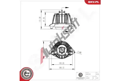 ESEN SKV Zav�en� motoru ESN 75SKV298, 75SKV298