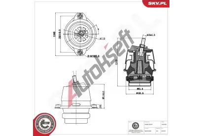 ESEN SKV Zav�en� motoru ESN 75SKV303, 75SKV303