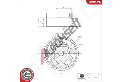 ESEN SKV Zavěšení motoru ESN 75SKV305, 75SKV305 ESEN SKV Zavěšení motoru ESN 75SKV305, 75SKV305