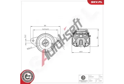 ESEN SKV Zav�en� motoru ESN 75SKV323, 75SKV323