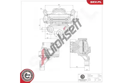 ESEN SKV Zavěšení motoru ESN 75SKV340, 75SKV340 ESEN SKV Zavěšení motoru ESN 75SKV340, 75SKV340