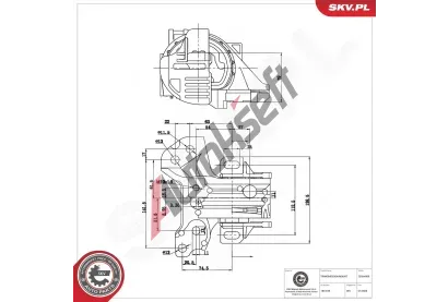 ESEN SKV Uložení automatické převodovky ESN 75SKV809, 75SKV809 ESEN SKV Uložení automatické převodovky ESN 75SKV809, 75SKV809