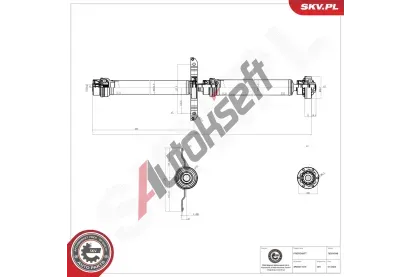 ESEN SKV Hnací hřídel ESN 76SKV048, 76SKV048 ESEN SKV Hnací hřídel ESN 76SKV048, 76SKV048