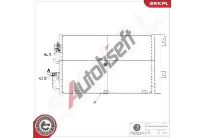 ESEN SKV Kondenztor klimatizace ESN 86SKV003, 86SKV003